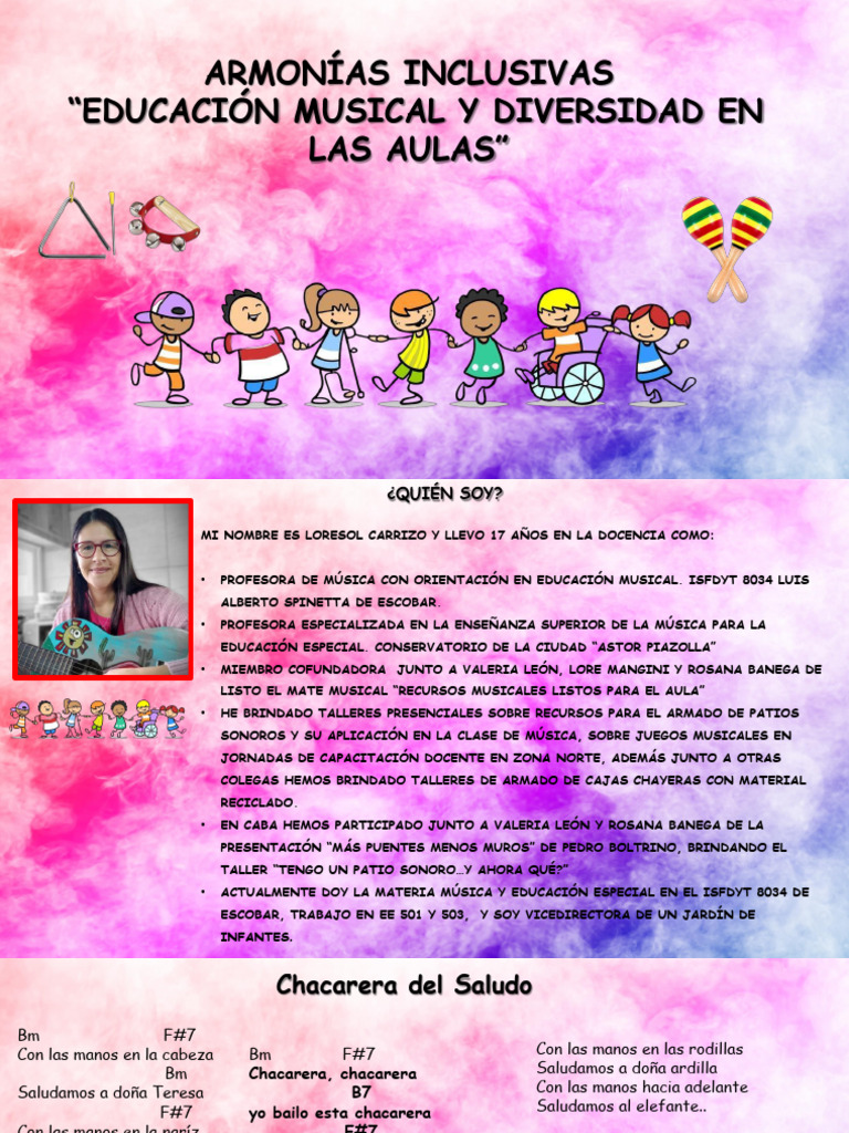 Inclusión Musical en Diversidad Educativa | PDF | Inclusión (Educación ...