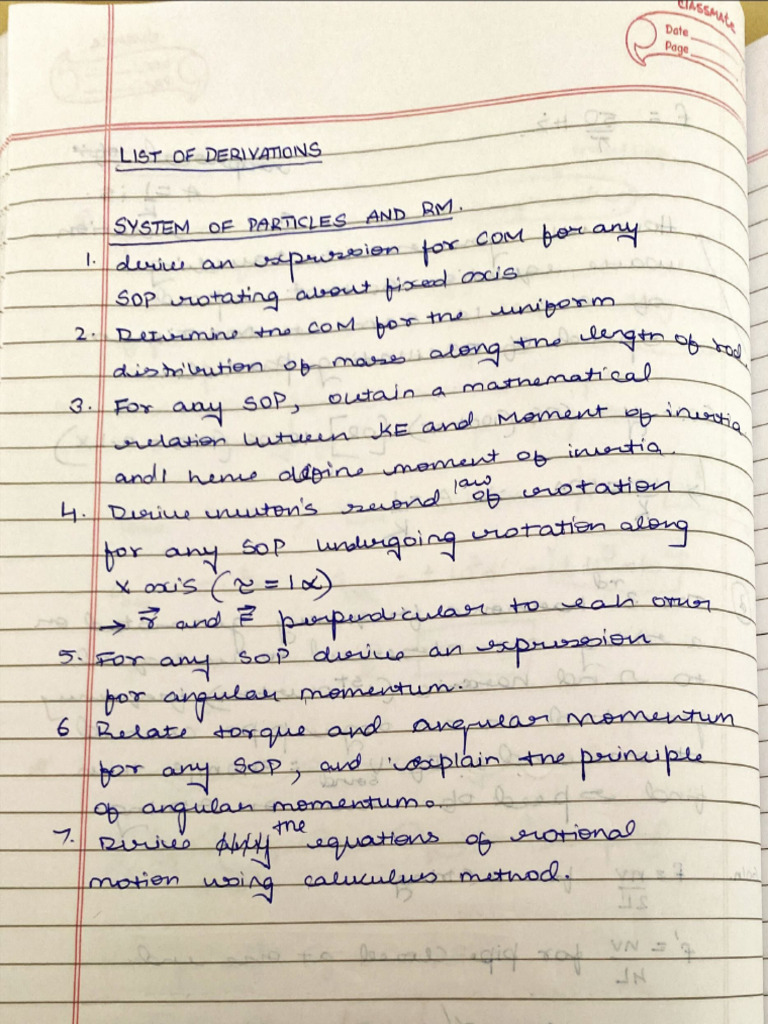 List of term-II Derivations | PDF