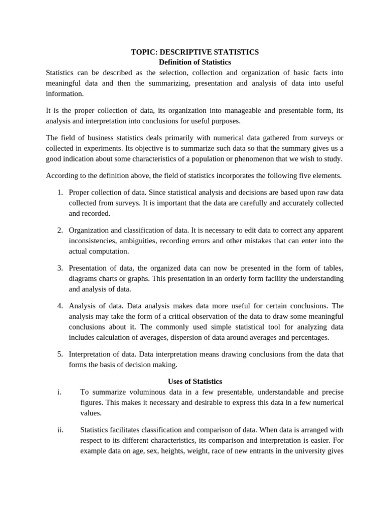 Understanding Descriptive Statistics | PDF | Sampling (Statistics ...