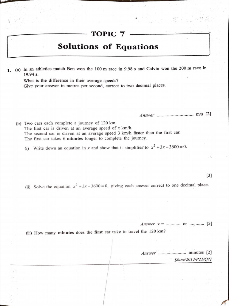 Algebraic Word Problems | PDF