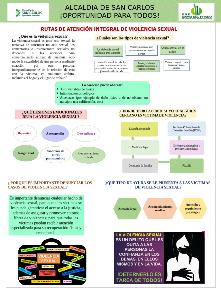 Rutas de Atención a la Violencia Sexual | PDF | Violencia sexual ...