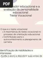 Teste Vocacional Educa Mais Brasil | PDF | Conhecimento | Inteligência