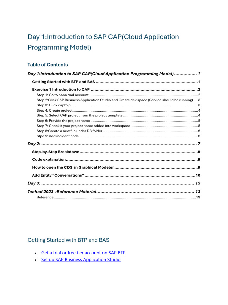 SAP CAP Python Tutorial Overview | PDF | Computing