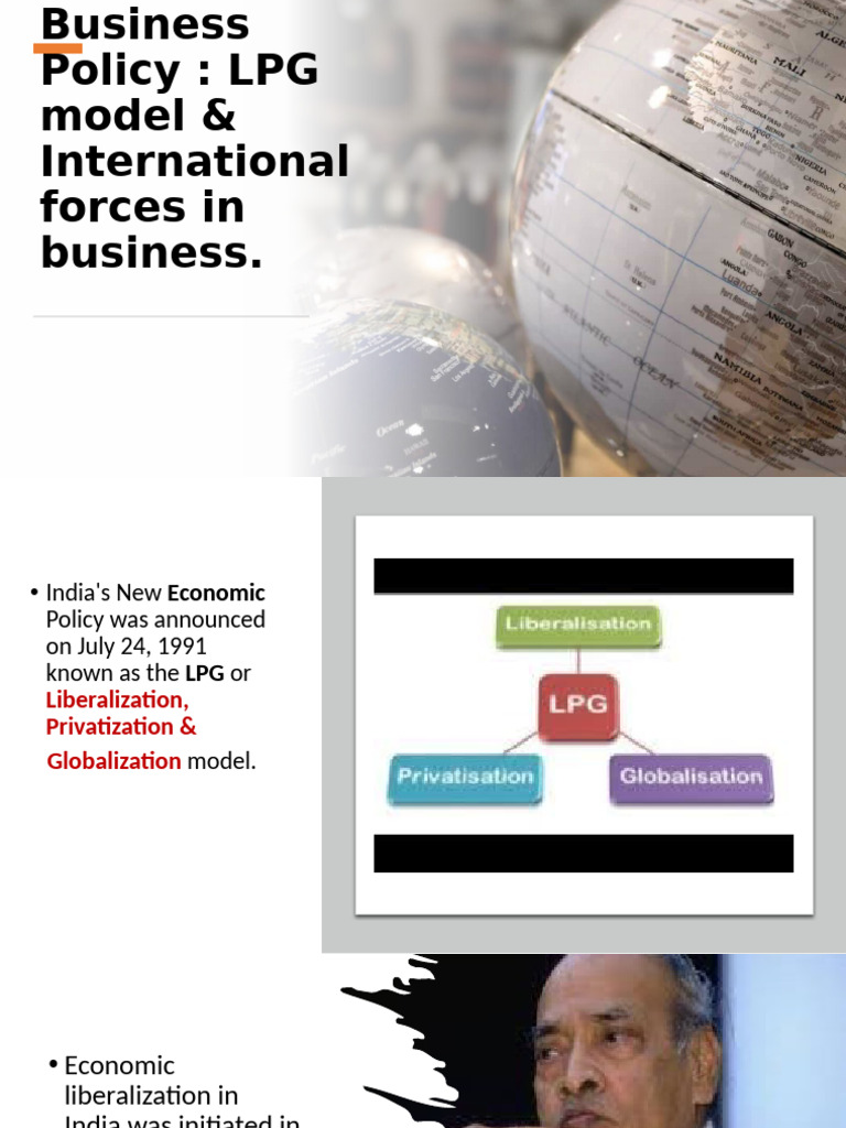 LPG Model: India's Economic Reforms | PDF | Taxes | Privatization