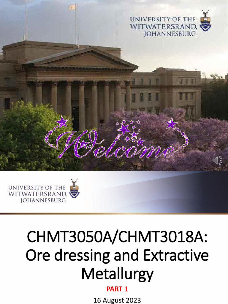 CHMT3018 - CHMT3050A - Lecture 5 - Separation Part 1 - 2023 | PDF ...