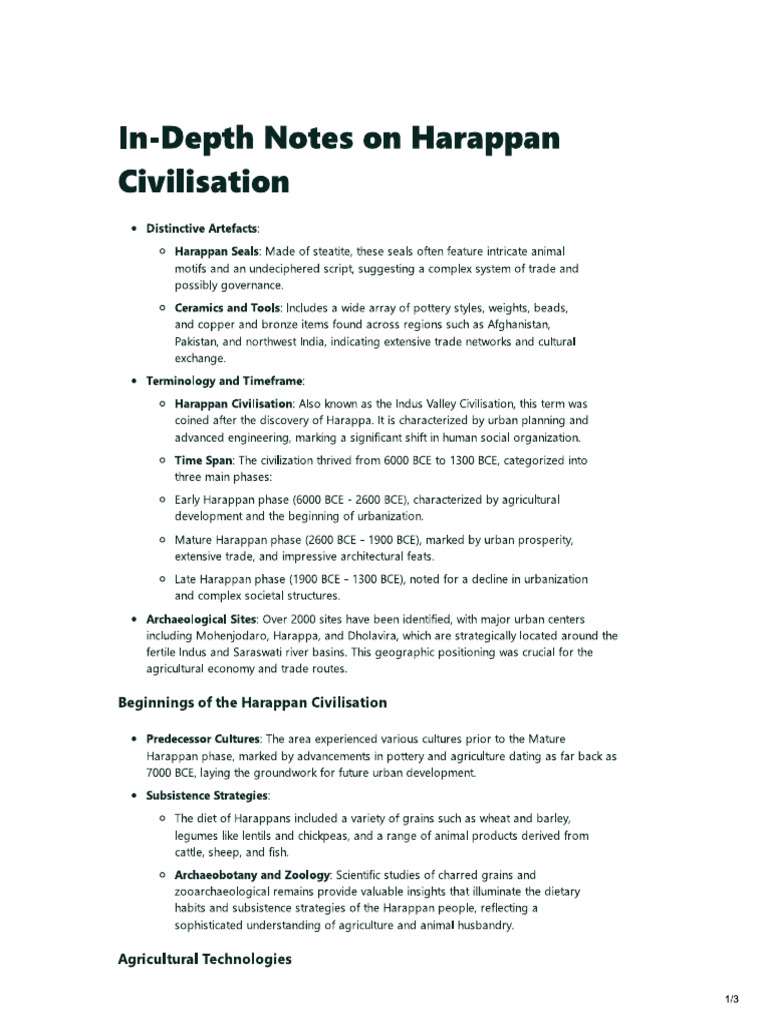 History CH 1 Revision Notes | PDF