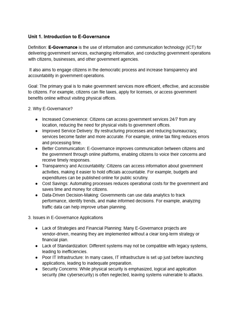 Introduction to E-Governance Overview | PDF | Data Warehouse | Data Mining
