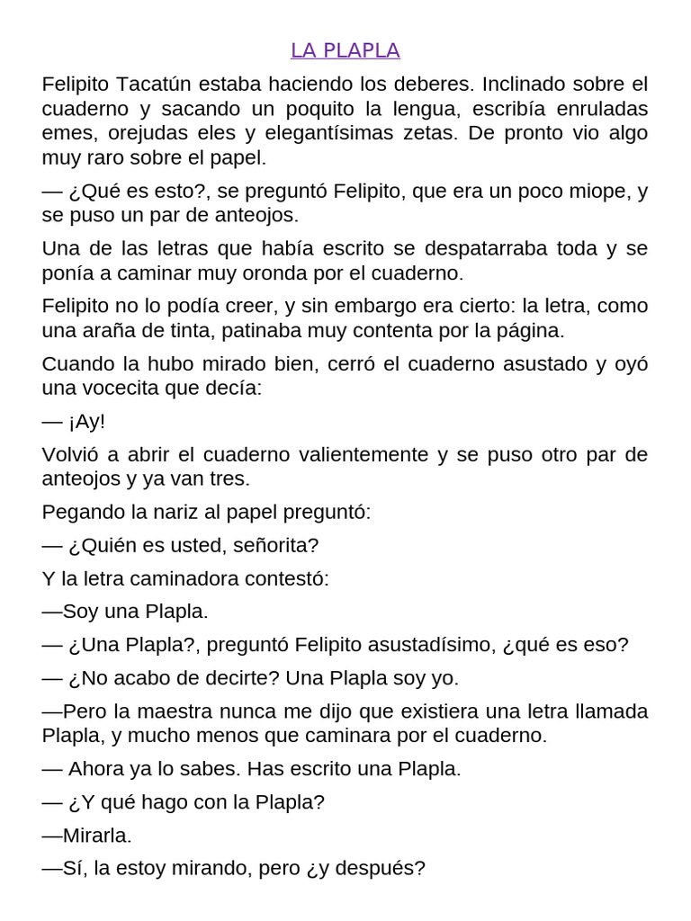 La Plapla: La letra que baila | PDF | Lingüística | Idiomas