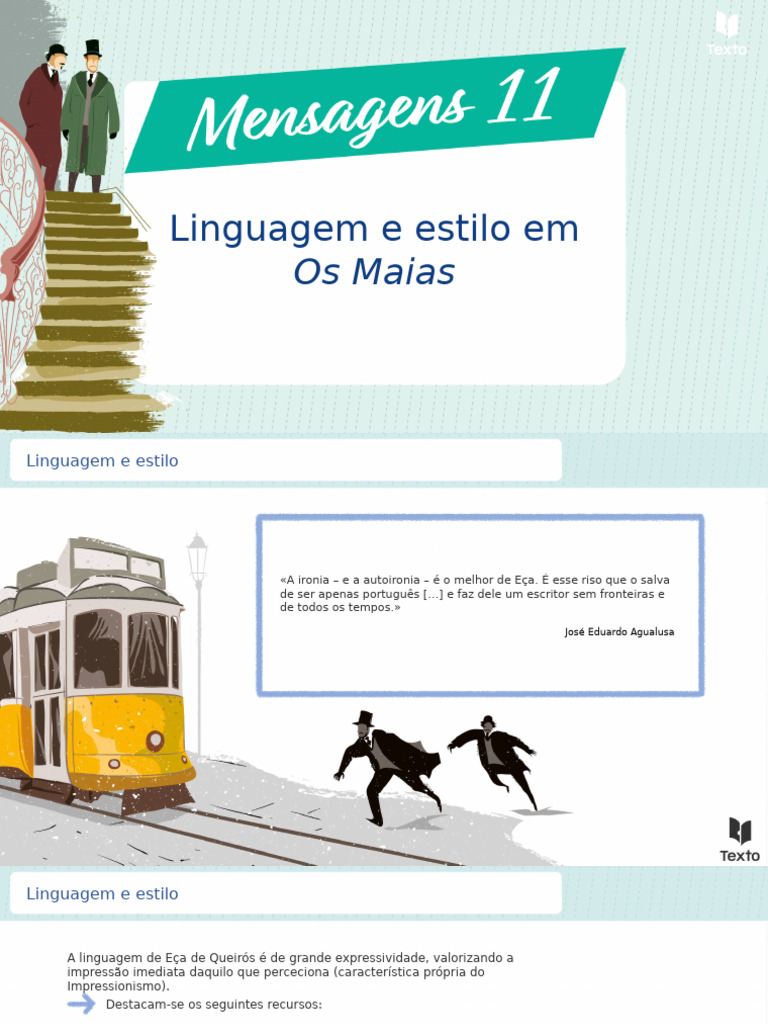 Linguagem e Estilo em - Os Maias | PDF | Linguística