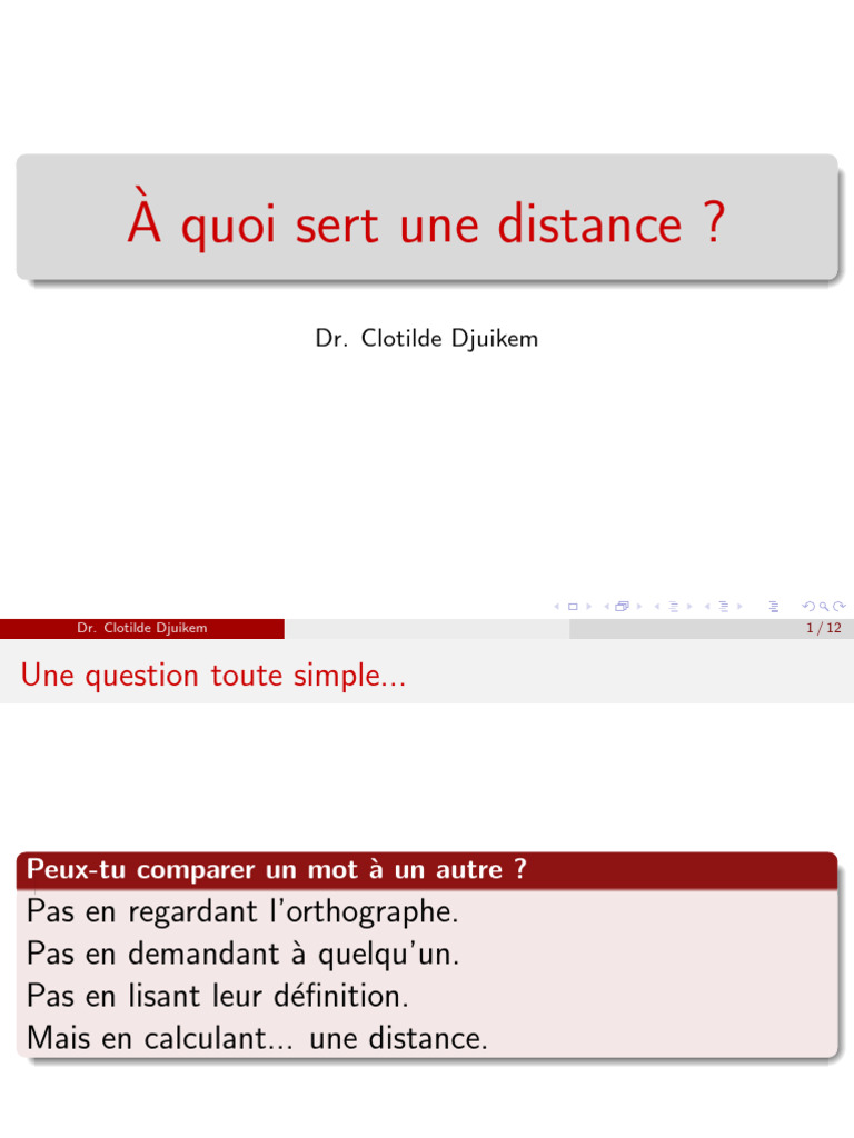 Comprendre la notion de distance | PDF | Distance | Géométrie