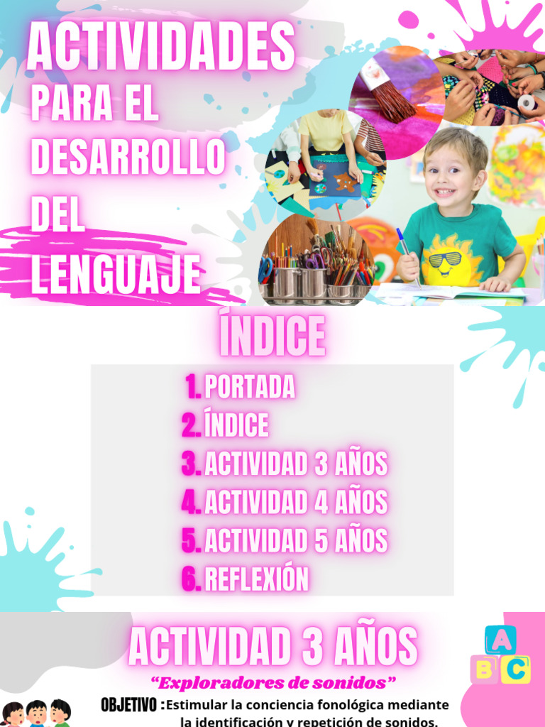 Actividades para Desarrollar el Lenguaje | PDF