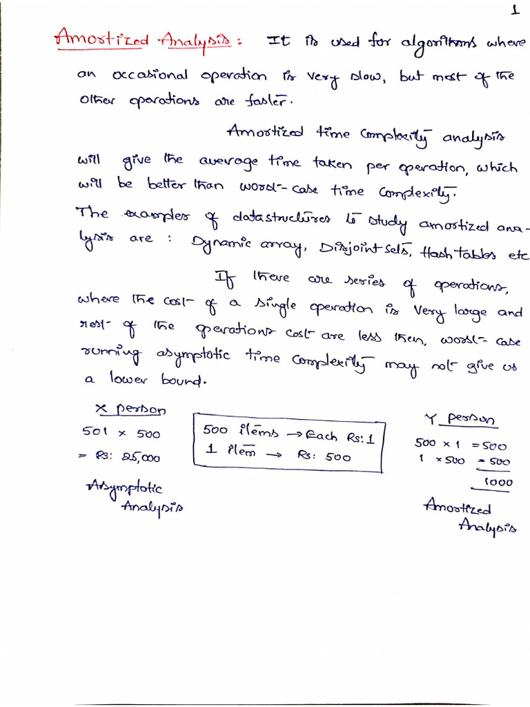 Amortized Analysis (2) | PDF