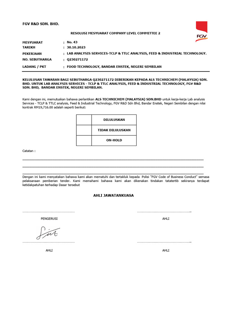 Agenda 43c Resolution 1 - Signed | PDF