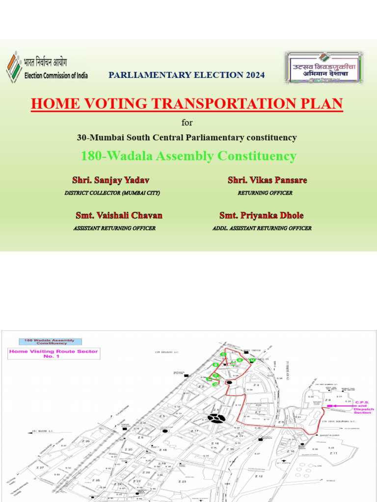 Home Voting Transportation Plan 180 Wadala 04.05.2024 | PDF