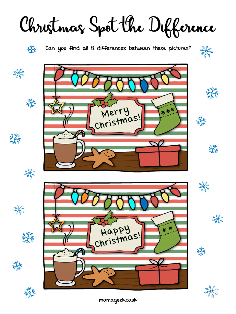 Christmas Spot the Difference | PDF