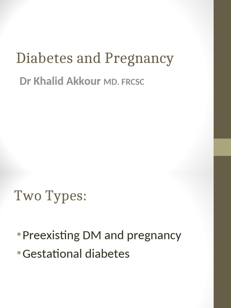 Diabetes Management in Pregnancy Guide | PDF | Gestational Diabetes ...