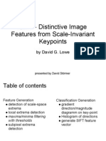 SIFT - Distinctive Image Features From Scale-Invariant Keypoints