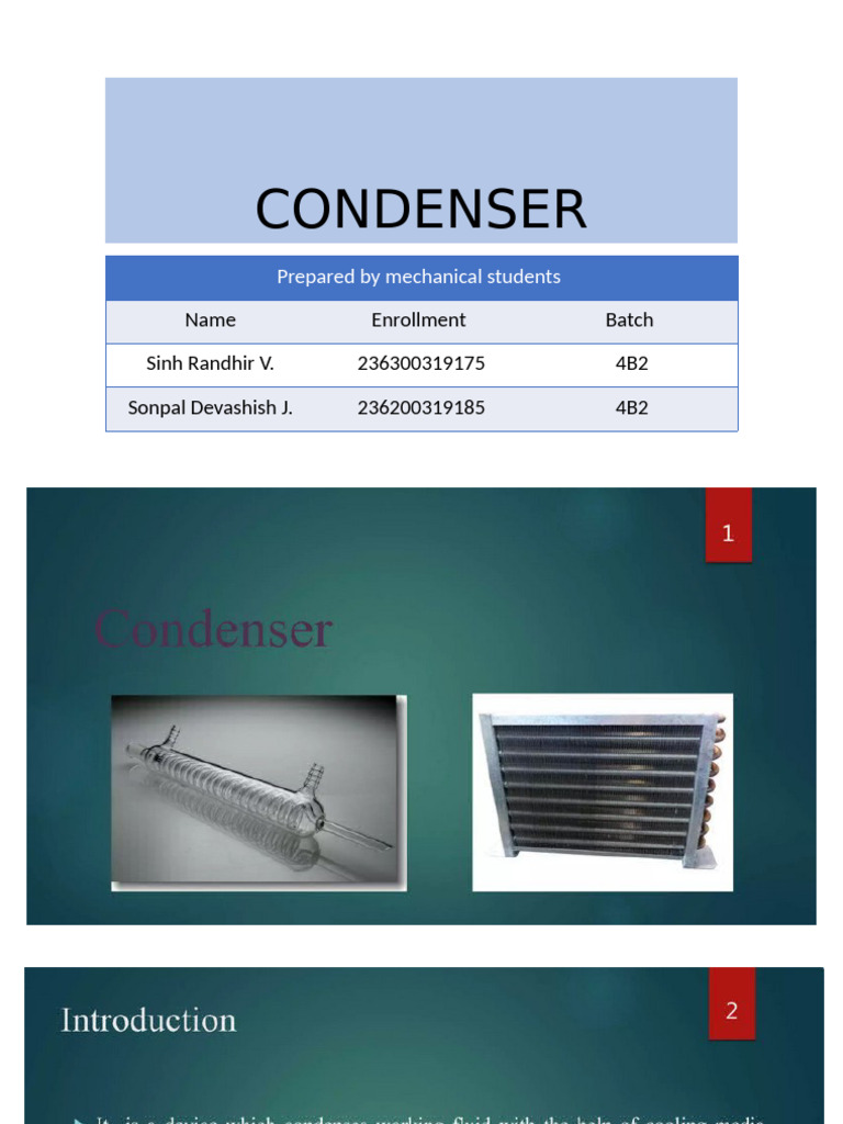 Overview of Condenser Types and Efficiency | PDF | Air Conditioning ...