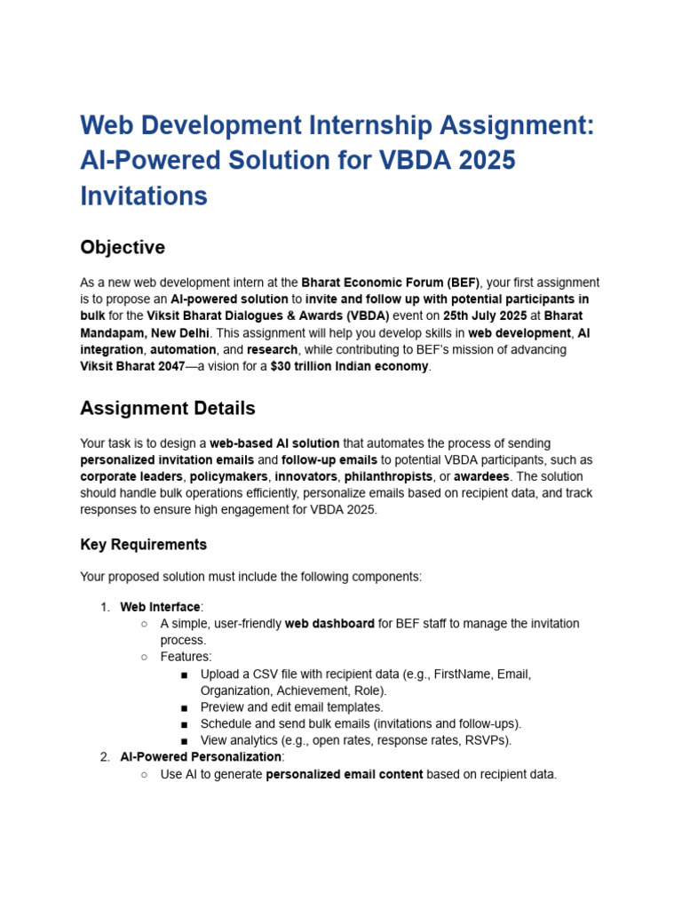 AI Solution for VBDA 2025 Invitations | PDF | Artificial Intelligence ...