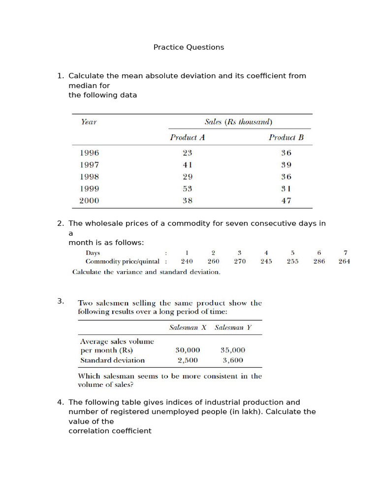 Practice Questions | PDF