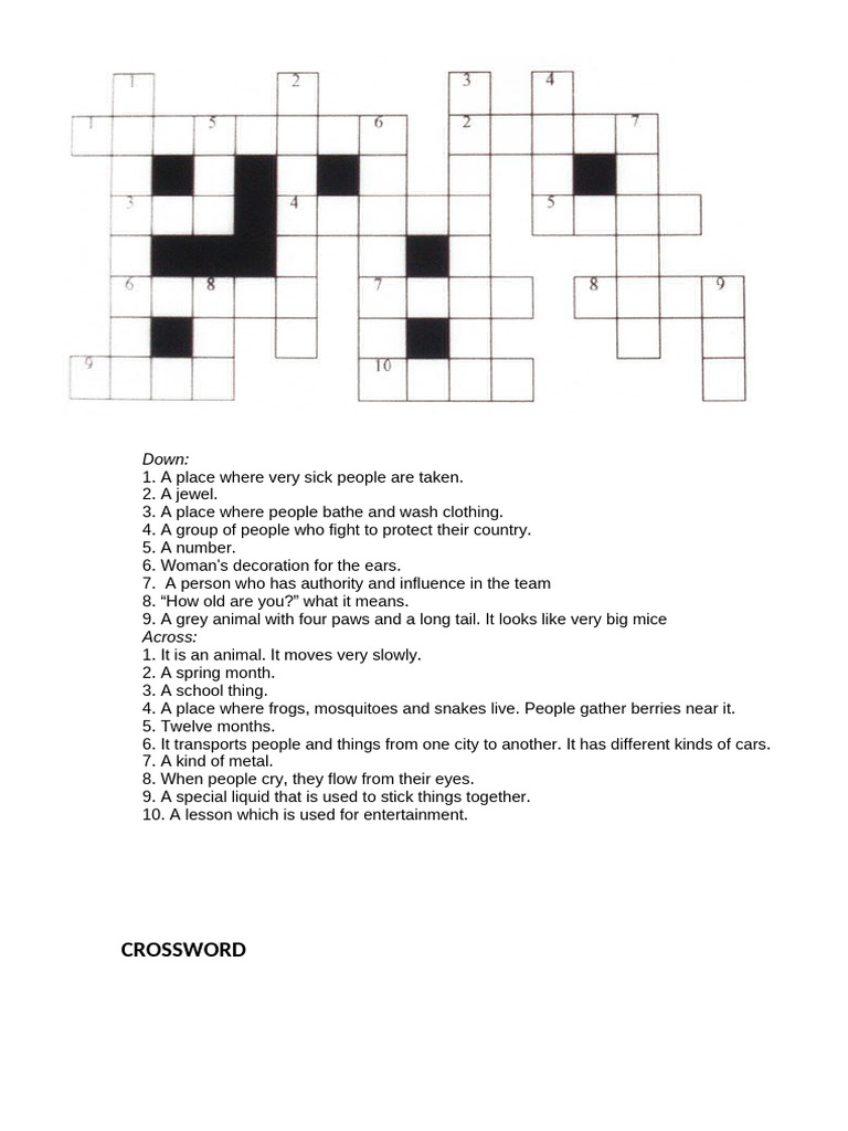 Crosswords | PDF
