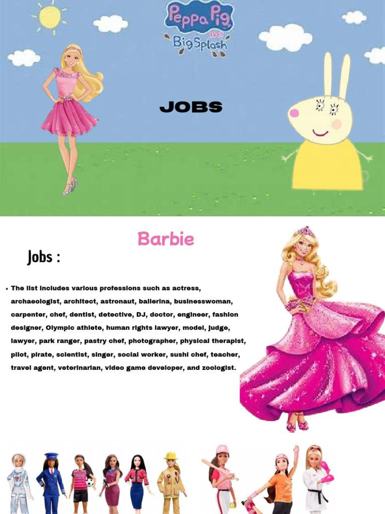 Diverse Careers of Barbie and Miss Rabbit | PDF