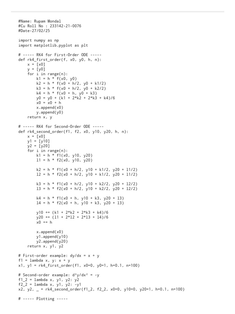 RK4 - Rk4 (1) - Merged | PDF