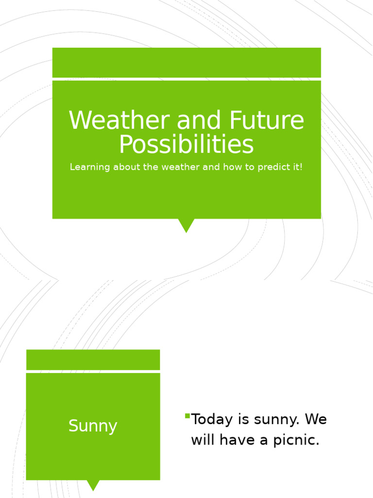 Weather Predictions and Grammar Guide | PDF