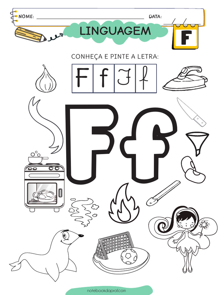 lETRA F | PDF | Famílias linguísticas | Linguística, image size:768x1024