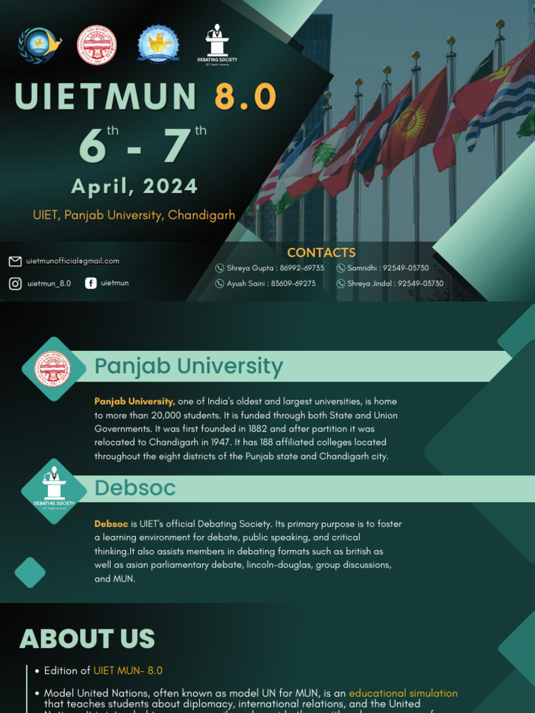 UIET MUN 8.0 Promotion Overview | PDF | Promotion And Marketing ...