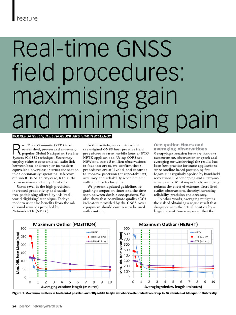 2012 Janssen Etal Position57 Real-Time GNSS Field Procedures | PDF ...