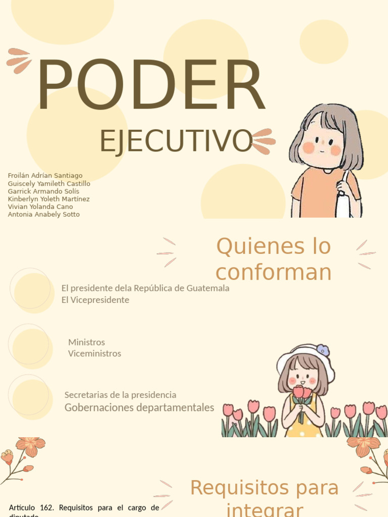 Estructura y Funciones del Poder Ejecutivo en Guatemala | PDF ...
