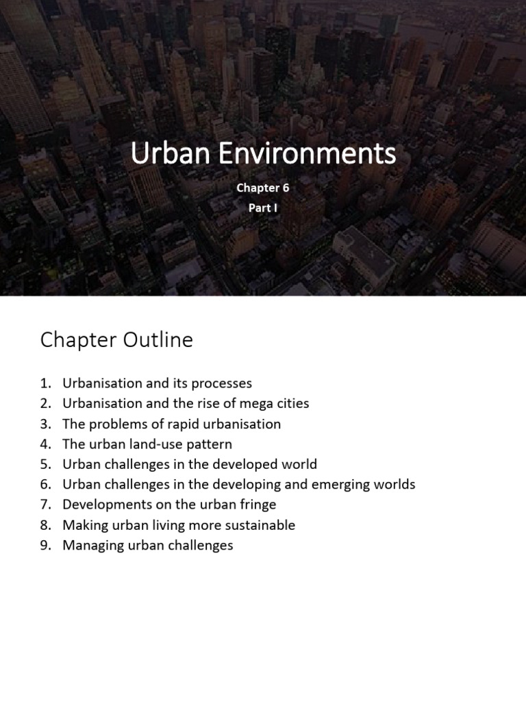 Urban Environments - 250501 - 193216 | PDF | Cost Of Living | Urbanization