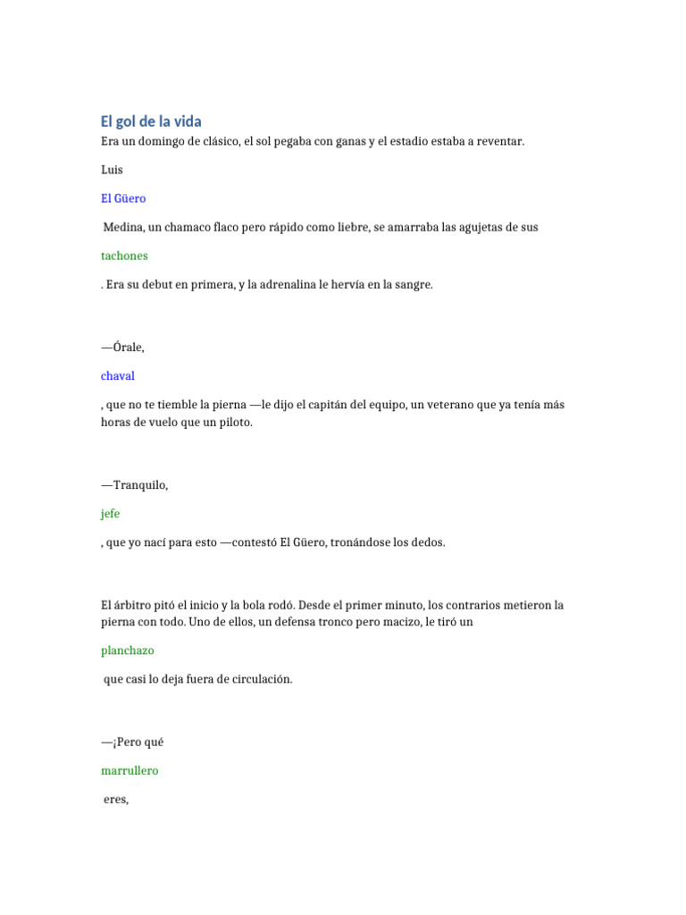 El Gol de La Vida | PDF