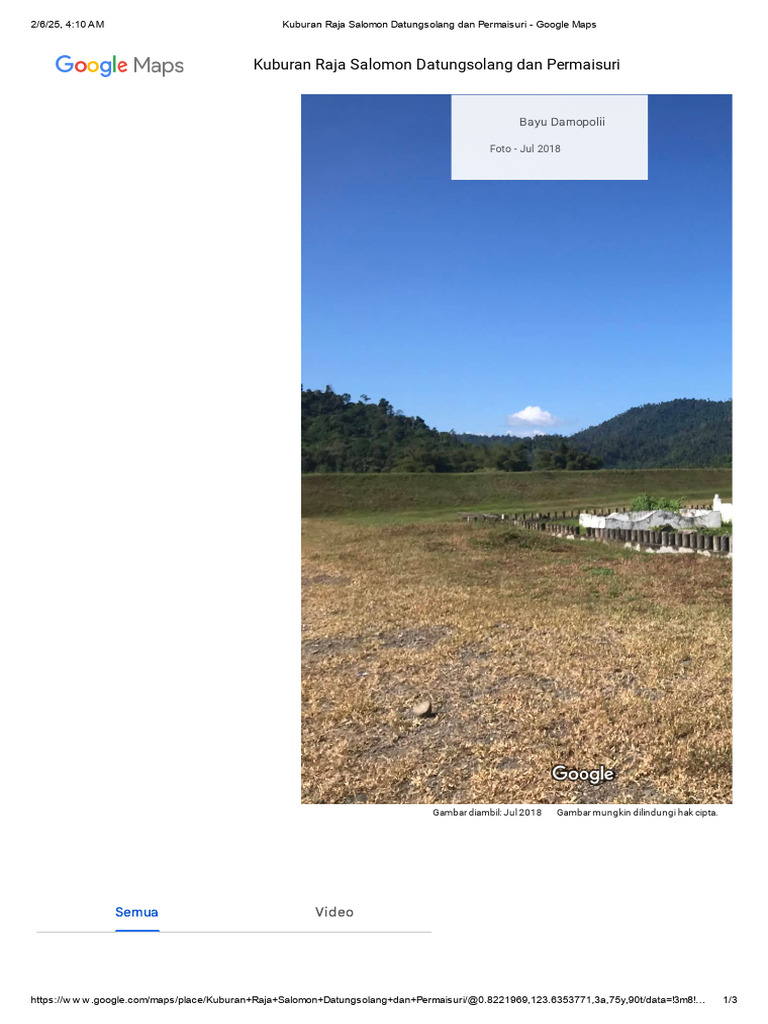 Kuburan Raja Salomon di Morowali | PDF