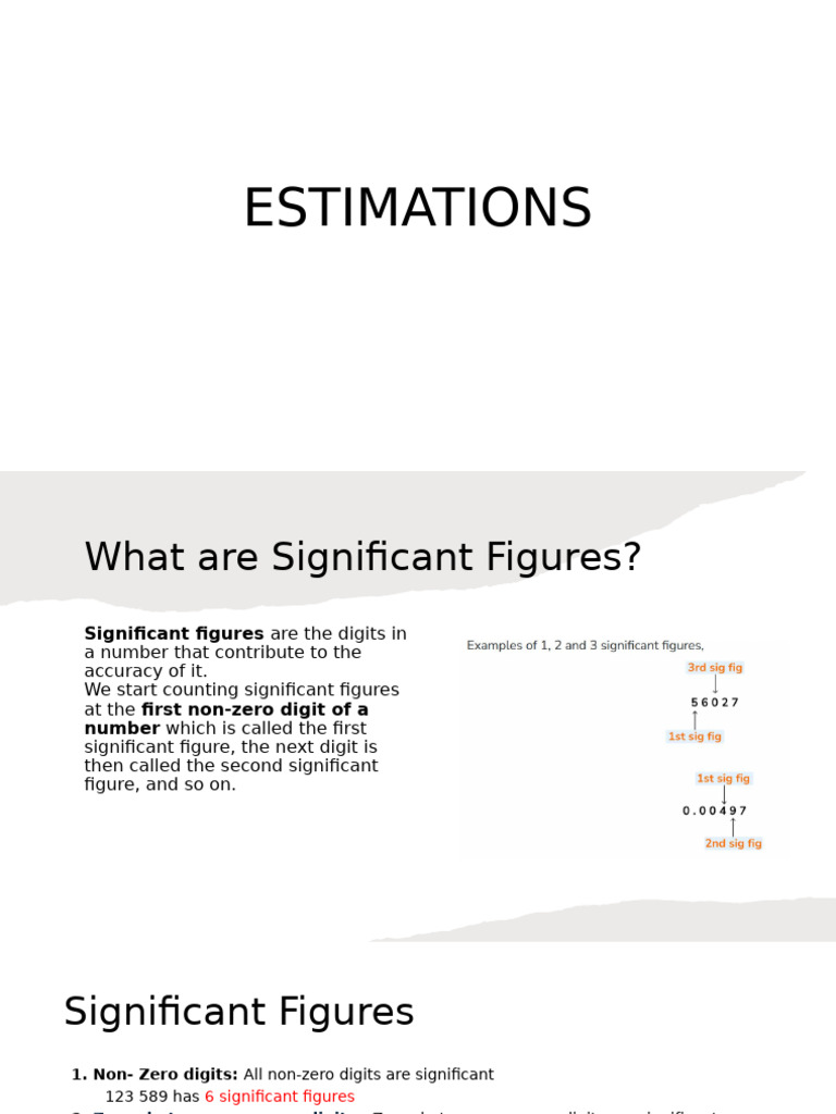 ESTIMATIONS 1 | PDF