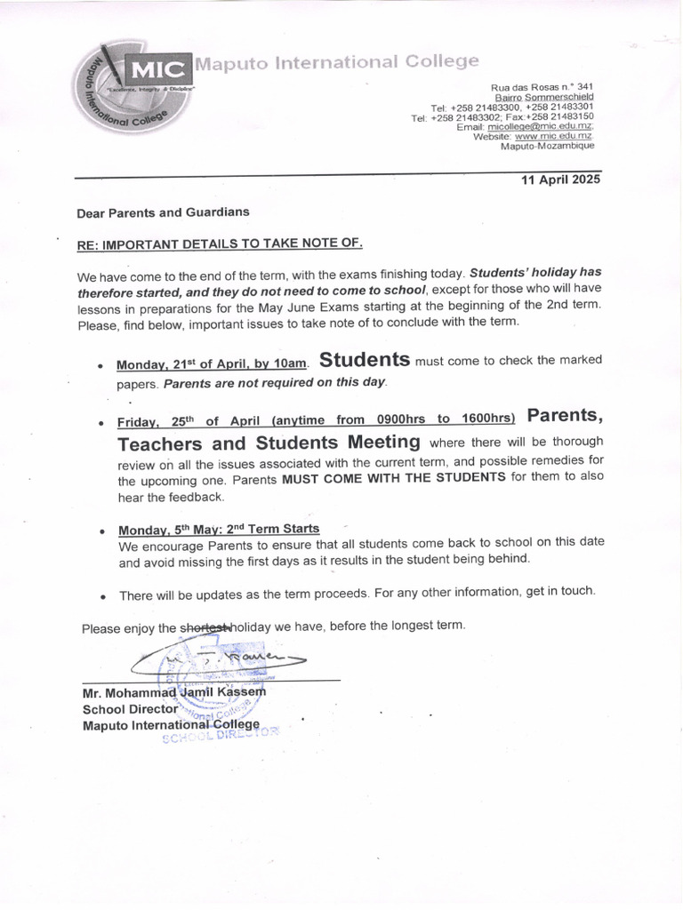 Important Details To Take Note of | PDF