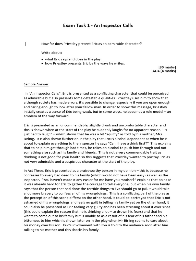 Eric's Character Evolution in Act 2 | PDF | Essays | Courage