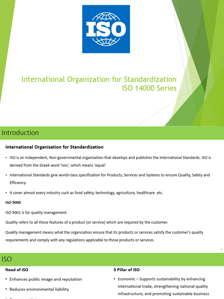 CE765 Lect 15 Iso 14000 | PDF | Environmental Resource Management ...