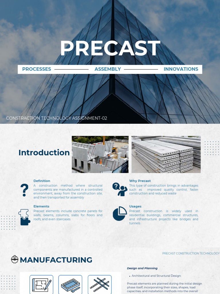 Precast Construction Technology Overview | PDF | Precast Concrete ...