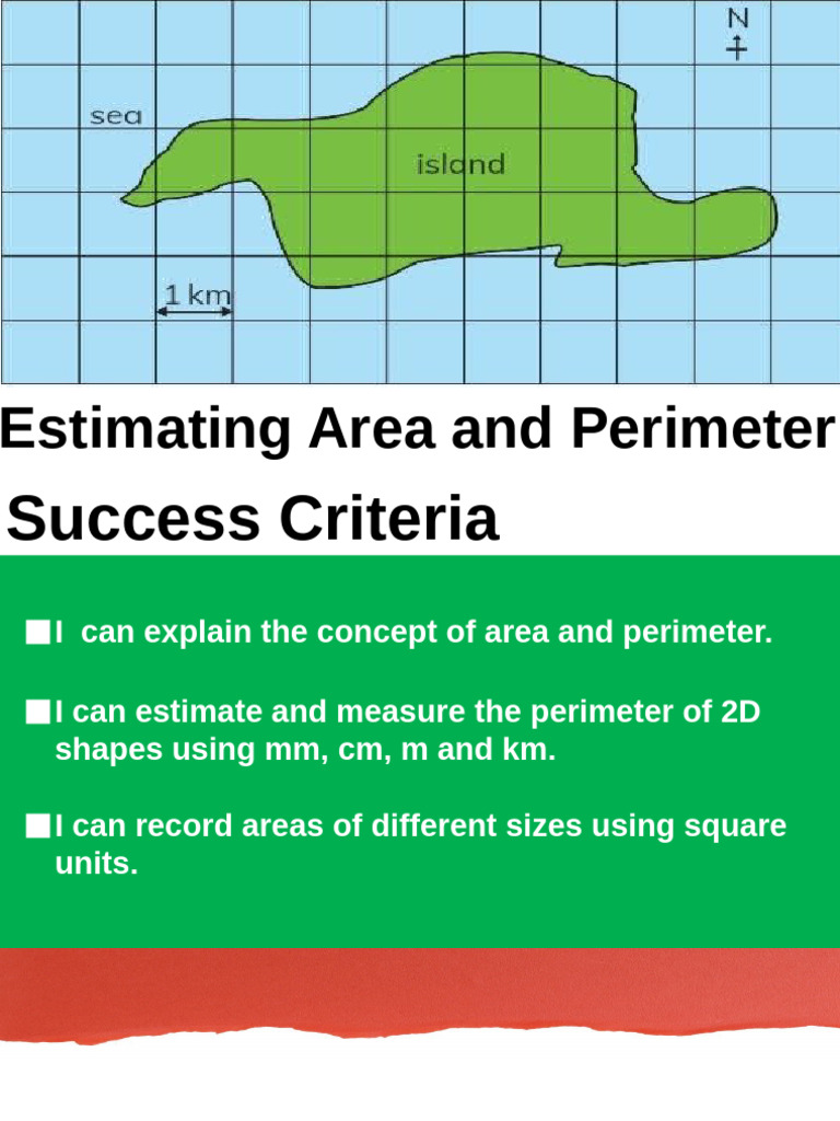 Estimating Area and Perimeter | PDF | Area | Distance