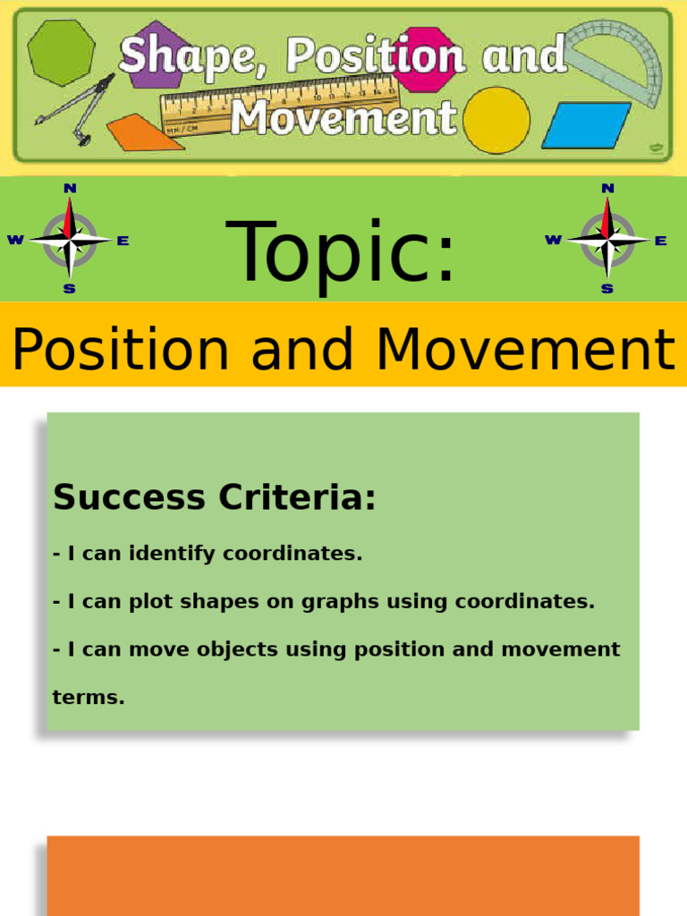 Position and Movement for Grade 5 | PDF