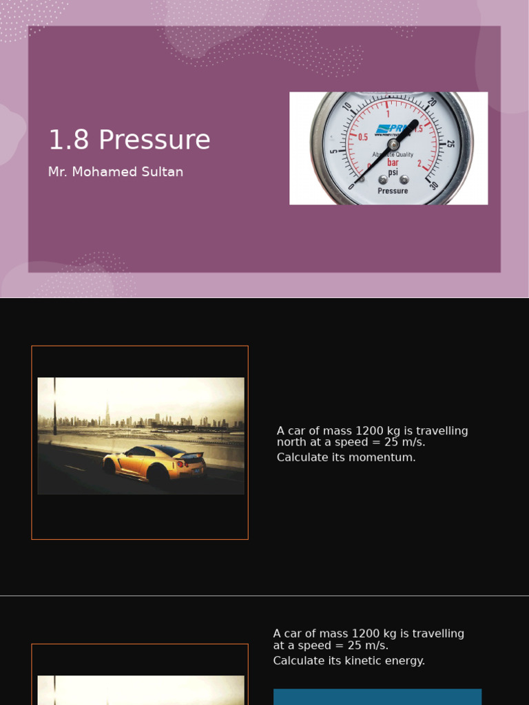 Understanding Pressure and Its Calculations | PDF | Pressure | Force