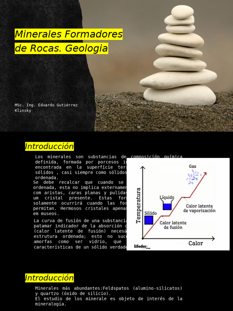Minerales Formadores de Rocas y Propiedades | PDF | Minerales | Magma