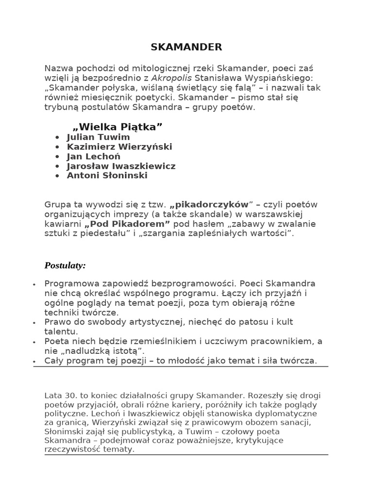 SKAMANDER | PDF