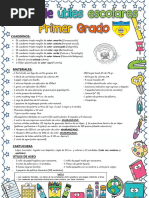 Lista de Útiles Escolares - Segundo Grado | PDF