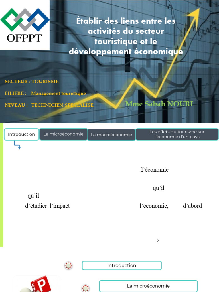 Impact du tourisme sur l'économie nationale | PDF | Coût de la vie ...