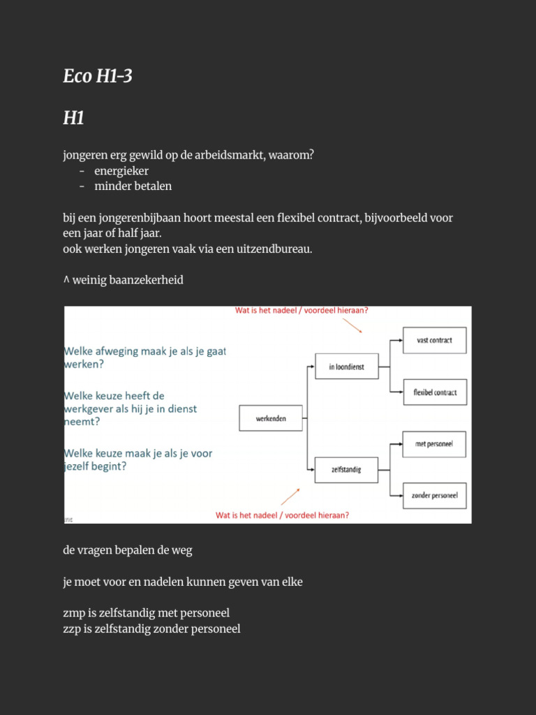 Eco Arbeid H1-3 | PDF