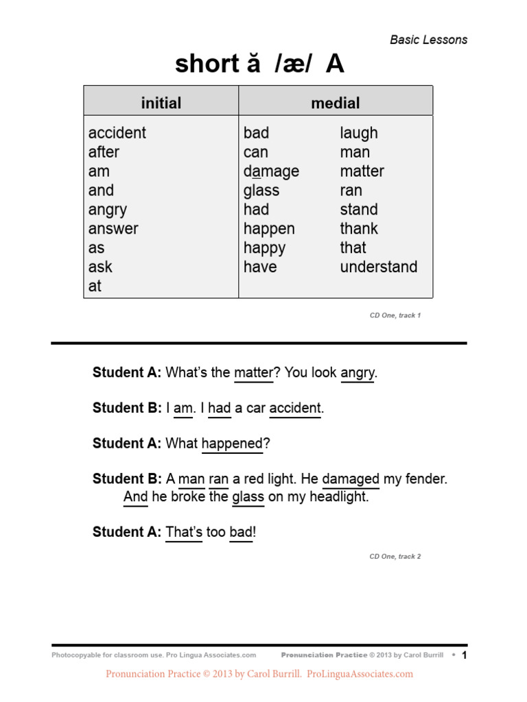 Pronunciation Practice Lessons Guide | PDF | Grammar | Syntax