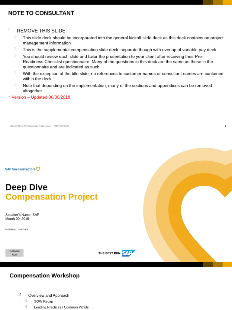 Compensation Project Workshop Guide | PDF | Incentive